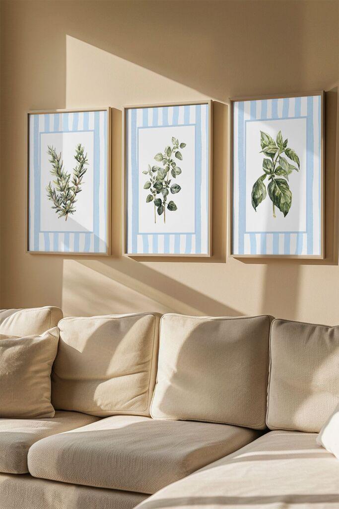 Uokvirena slika Wallity Artsmdf3Lu4, 50x70 cm, 3 dijela
