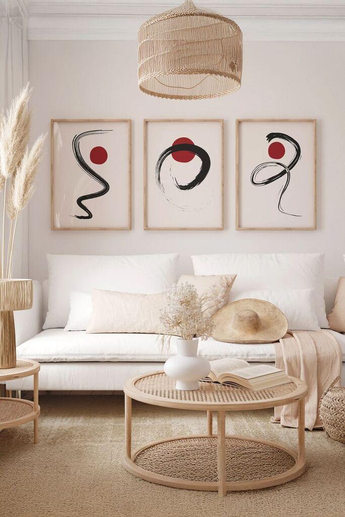 Wallity Slika Ersydata6-3348, 3 dela, 33 x 48 cm
