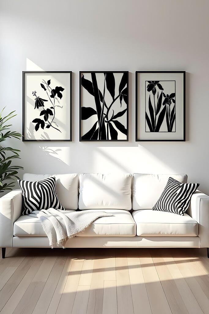 Wallity Uramljena slika Huhu482S, 20x30 cm , 3 dela