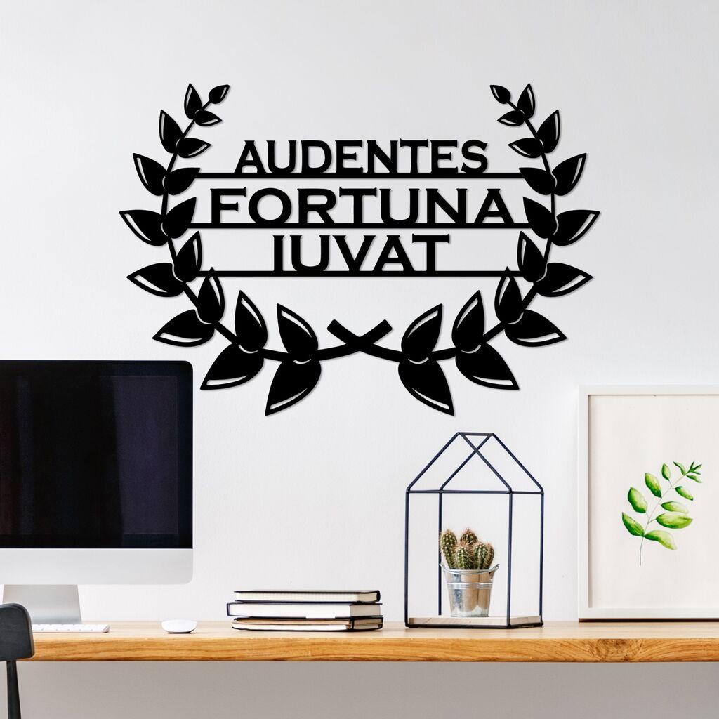 Wallity Zidna dekoracija Audaces Fortuna 3, 56 x 39 cm,  Crna
