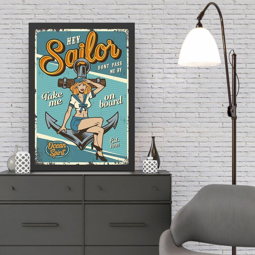 Wallity Uramljena slika Sailor, 40x55 cm