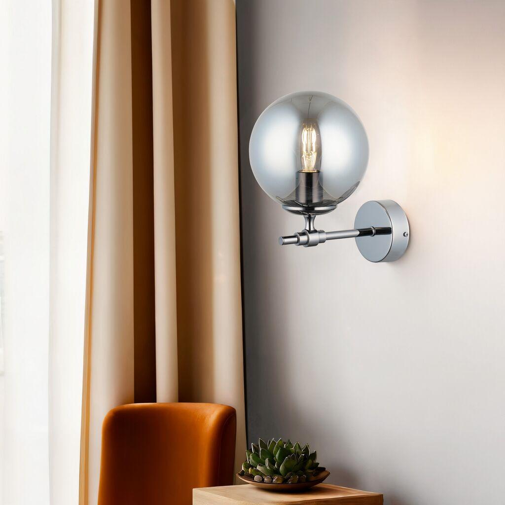 Opviq Zidna lampa Portemo-87-19, O18, 16.5cm, IP20, Srebrna boja