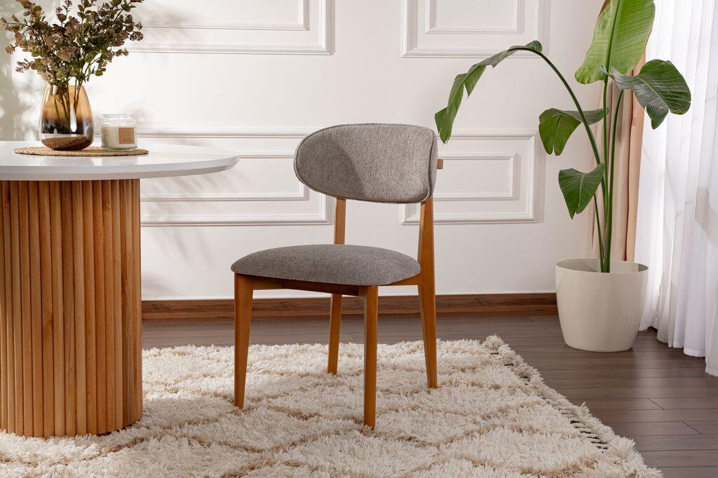 Hanah Home Lionte set trpezarijskih stolica, 2 dijela, svijetlo siva