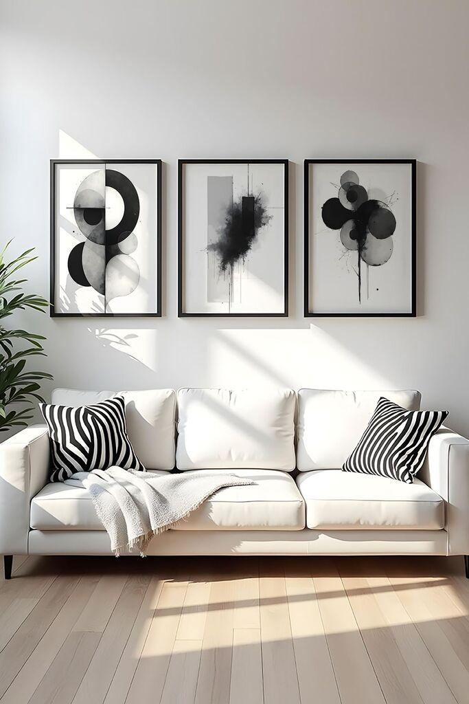 Wallity Dekorativna slika Huhu434, 50x70cm, 3 dela