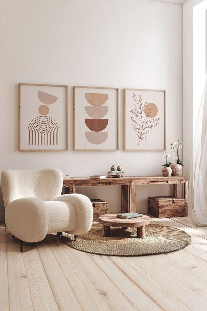 Wallity Slika 3Dartsoho44, 3 dela, 33 x 48 cm