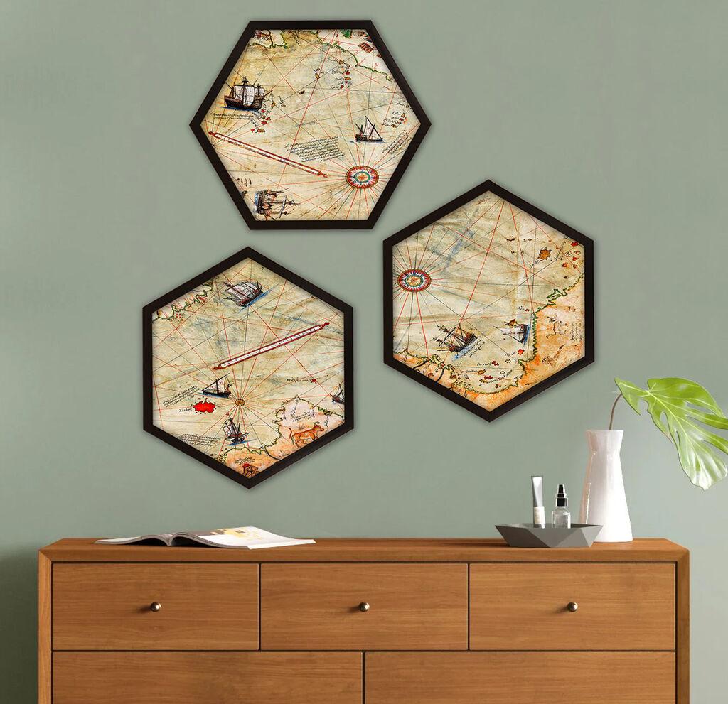 Wallity Uramljena slika 6GEN300210, 35x35 cm, 3 dela