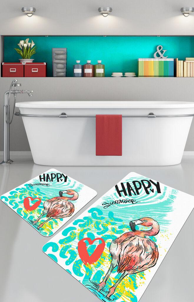 L'essentiel Maison Set od 2 kupaonska tepiha Šarene