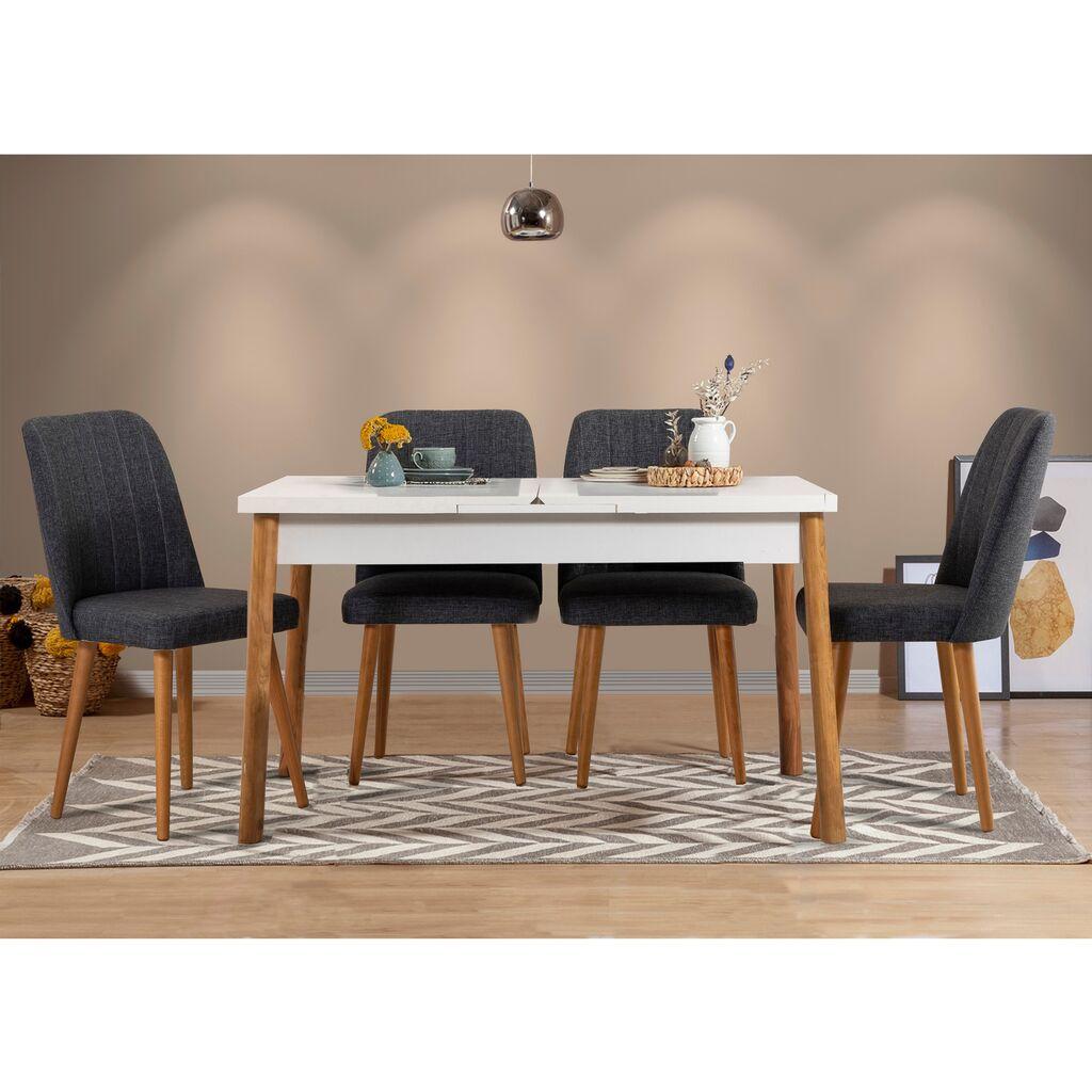 Hanah Home Santiago Trpezarijski set, bijelo-smeđi