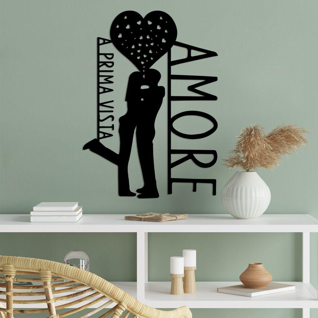 Wallity Zidna dekoracija Amore Prima Vista 3, 40 x 56 cm,  Crna
