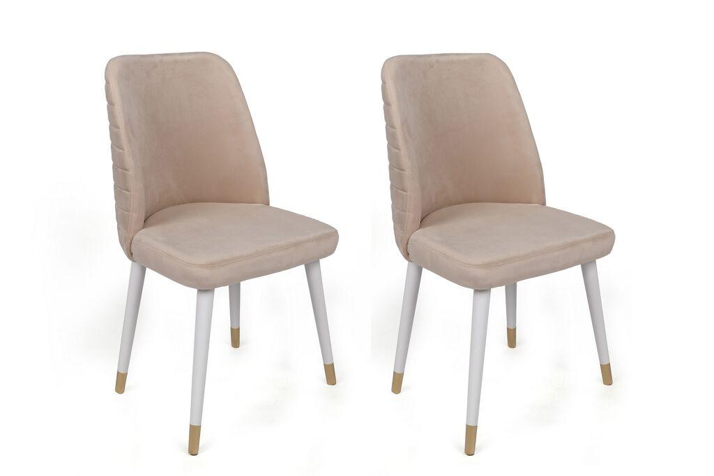 Hanah Home Hugo set stolica, 50x90x49 cm, 2 dijela, krem