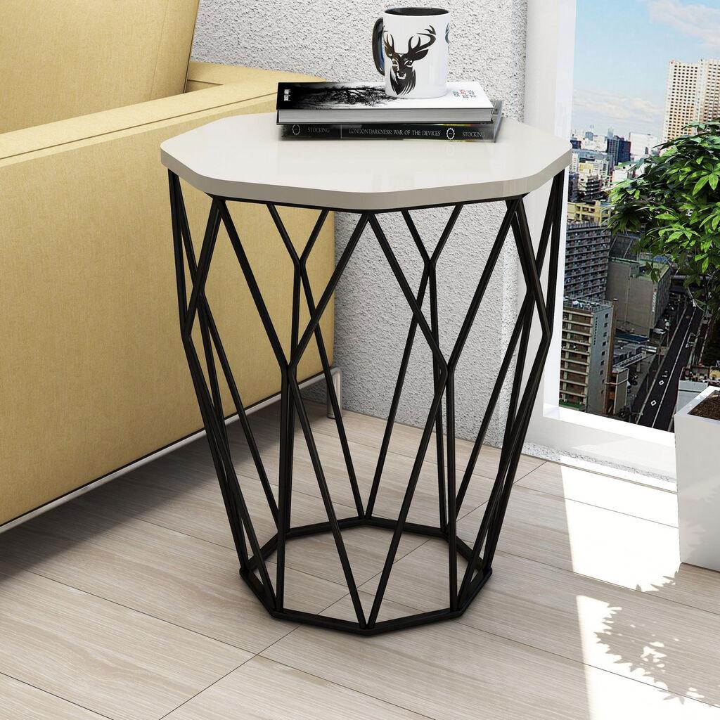 Hanah Home Klub sto Sofya, 46x57x46 cm, Krem
