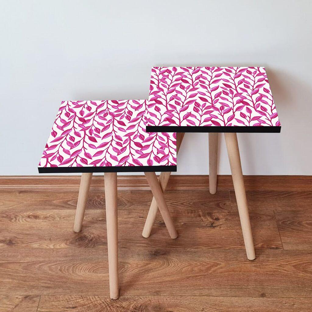 Hanah Home set stolića za kafu 2Shp372, 2 dijela, šareni