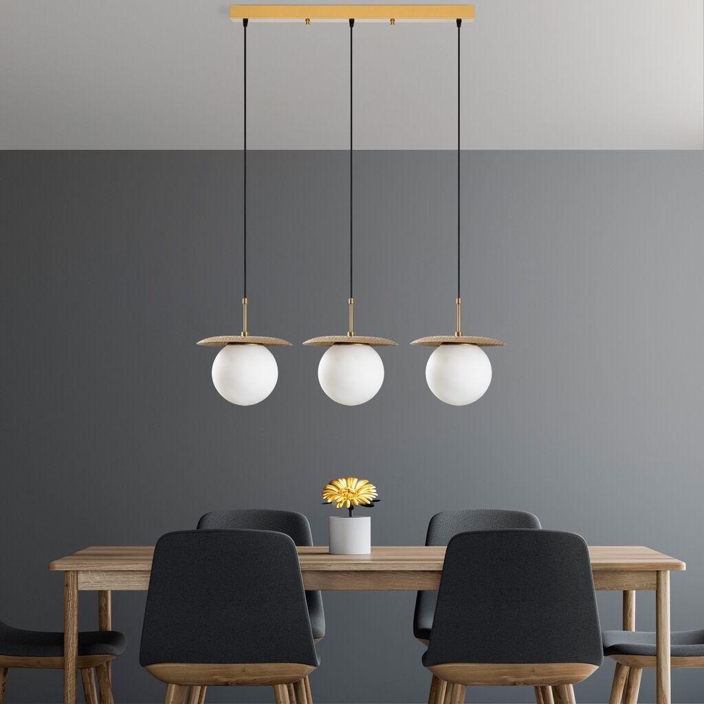 Opviq Luster Anemon-13836, 100x30x110cm, IP20, Zlatno-bijela boja