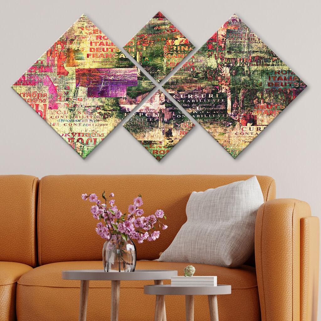 Wallity Slika 4MDF4178521, 60x115 cm, 4 dela