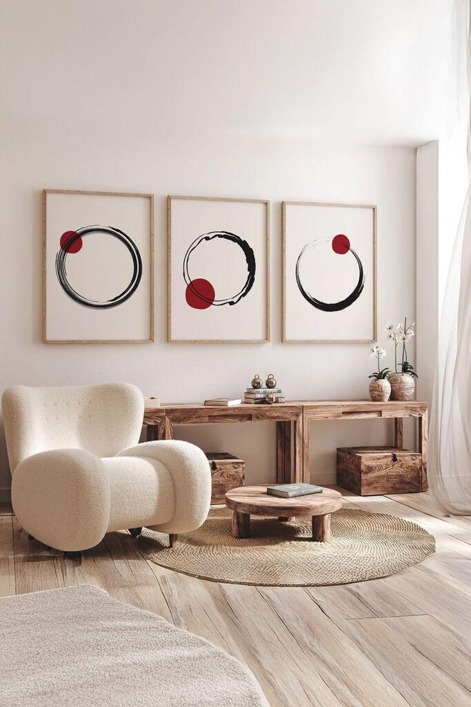 Wallity Dekorativna slika Ersydata5-5070, 50x70cm, 3 dela