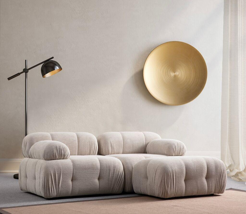 Atelier del Sofa Kutna garnitura Petite, 190x160 cm, Krem