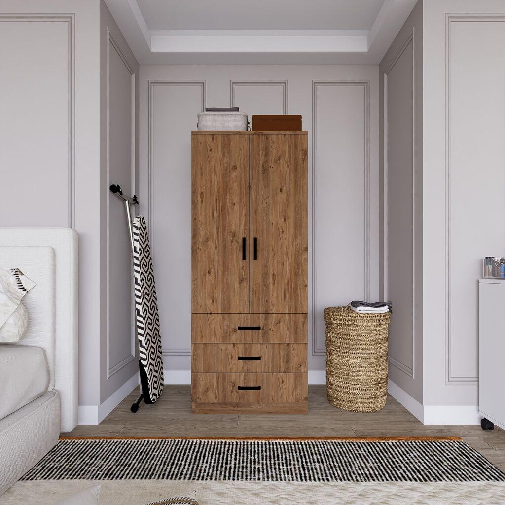 Hanah Home Ormar Easy 1600-57, 60x174.8x47 cm, Smeđa