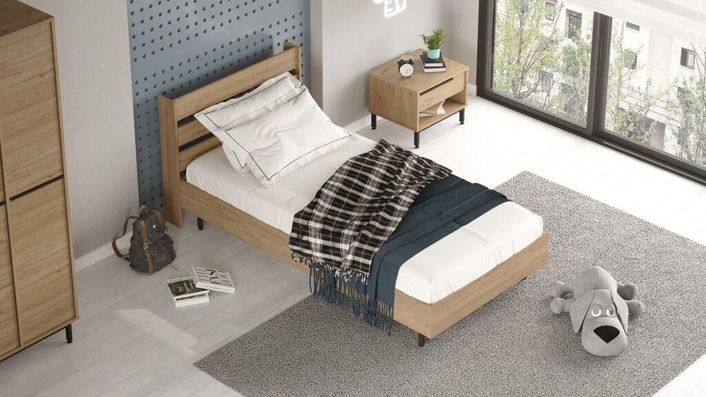 Hanah Home Okvir kreveta On13-S, 108,5x205,6 cm, Boja oraha