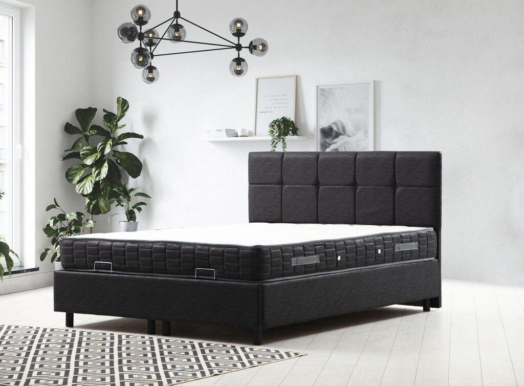 Hanah Home Francuski krevet Vitalia, 160x114x200 cm, Antracit