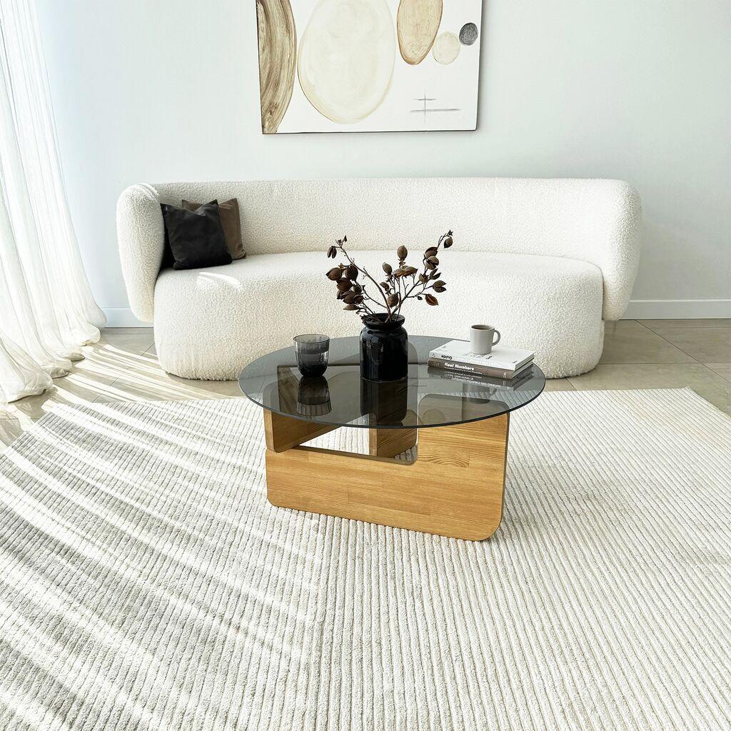 Hanah Home Club sto Mia, 75x35x75 cm, Smeđa