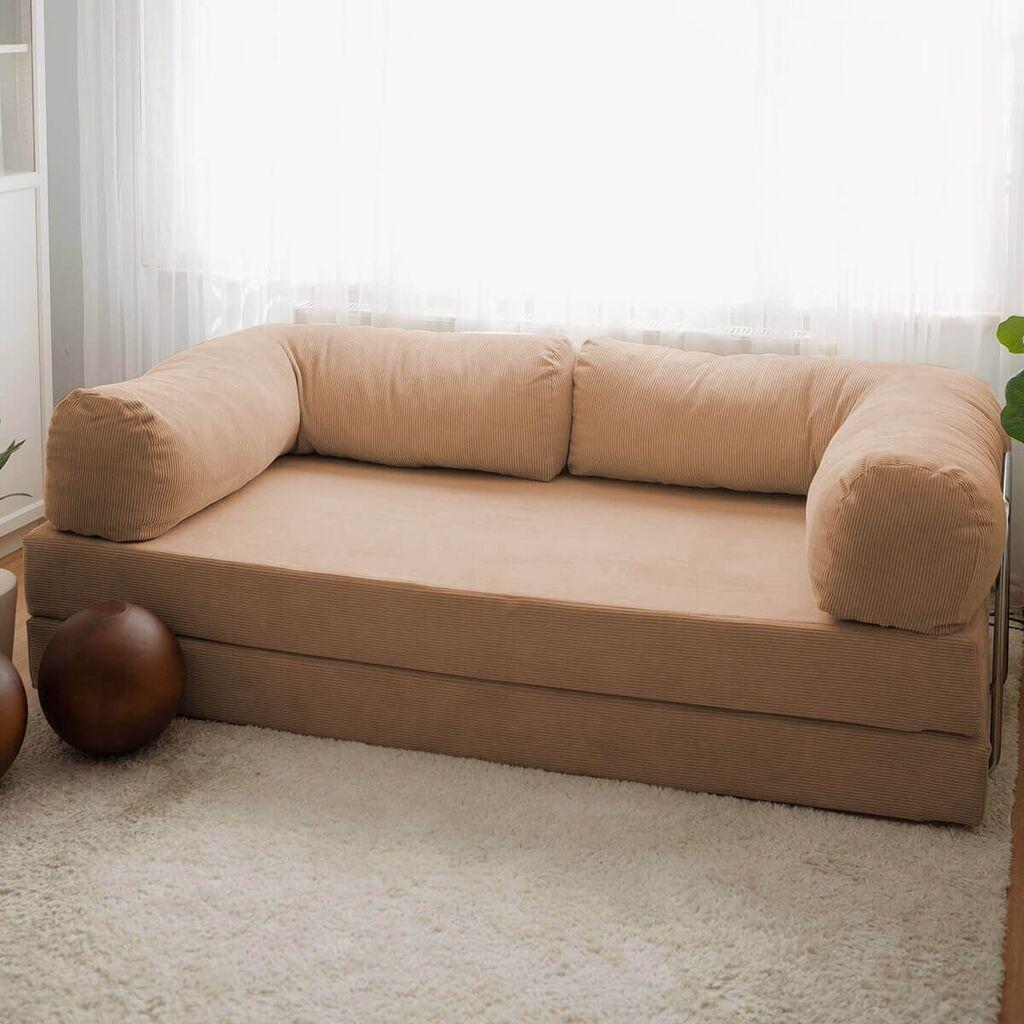 Atelier del Sofa Nook sklopiva sofa, 100x200x70cm, oker