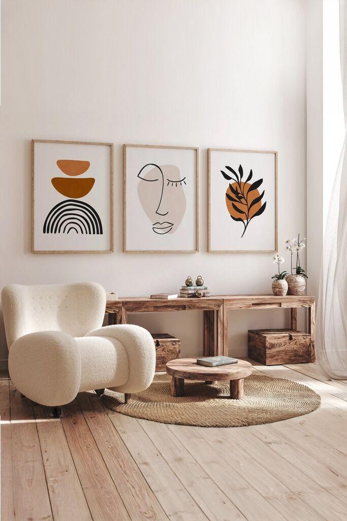 Wallity Slika 3Dartsoho66, 3 dela, 33 x 48 cm