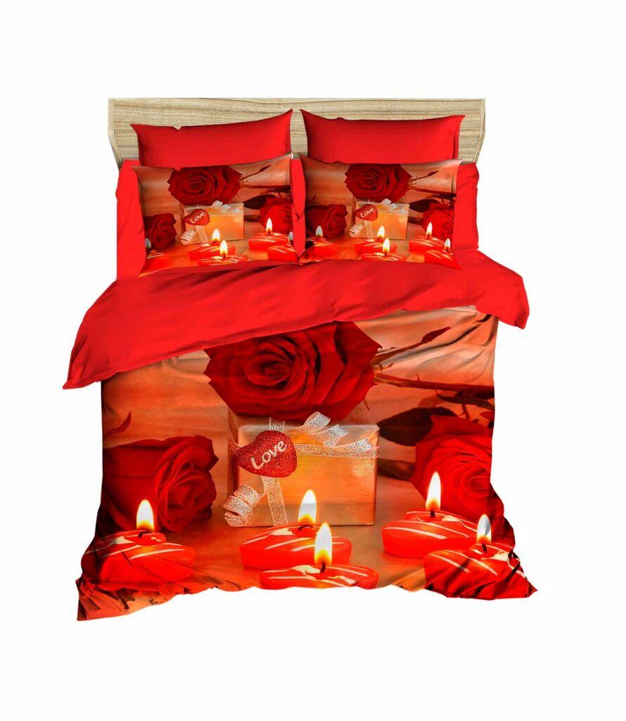 L'essentiel Maison set posteljine 204, 160x220cm, crvena