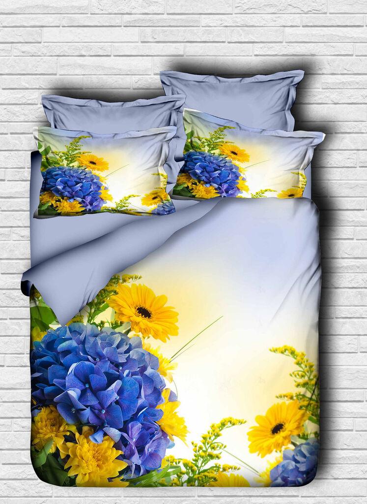 L'essentiel Maison set posteljine 147, 200x220cm, plavo-žuta