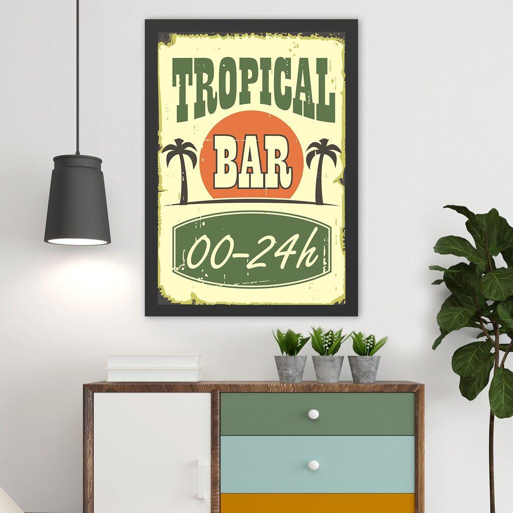 Wallity Uramljena slika Tropical Bar, 35x45 cm