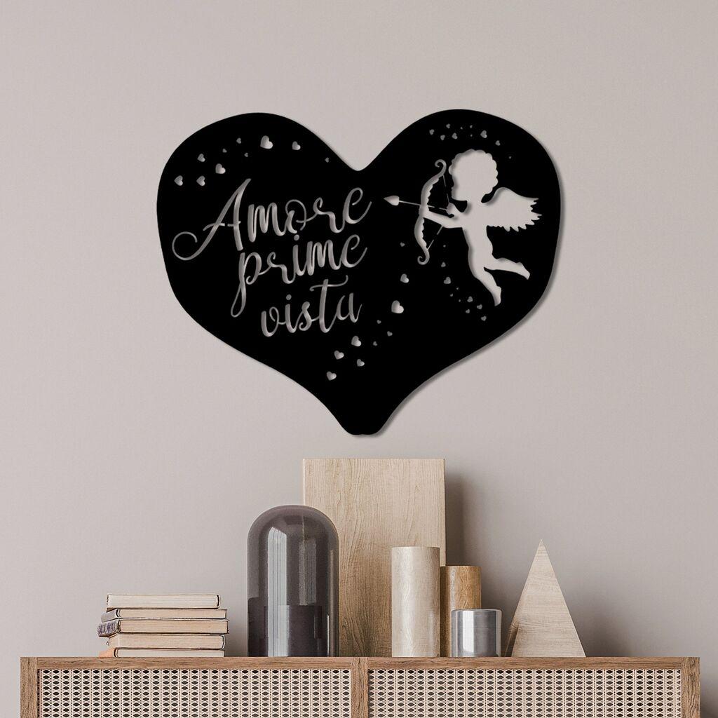 Wallity Zidna dekoracija Amore Prima Vista 1, 56 x 45 cm,  Crna