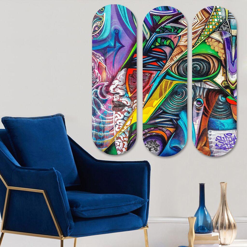 Wallity Slika 3KY3811, 70x70 cm, 3 dela