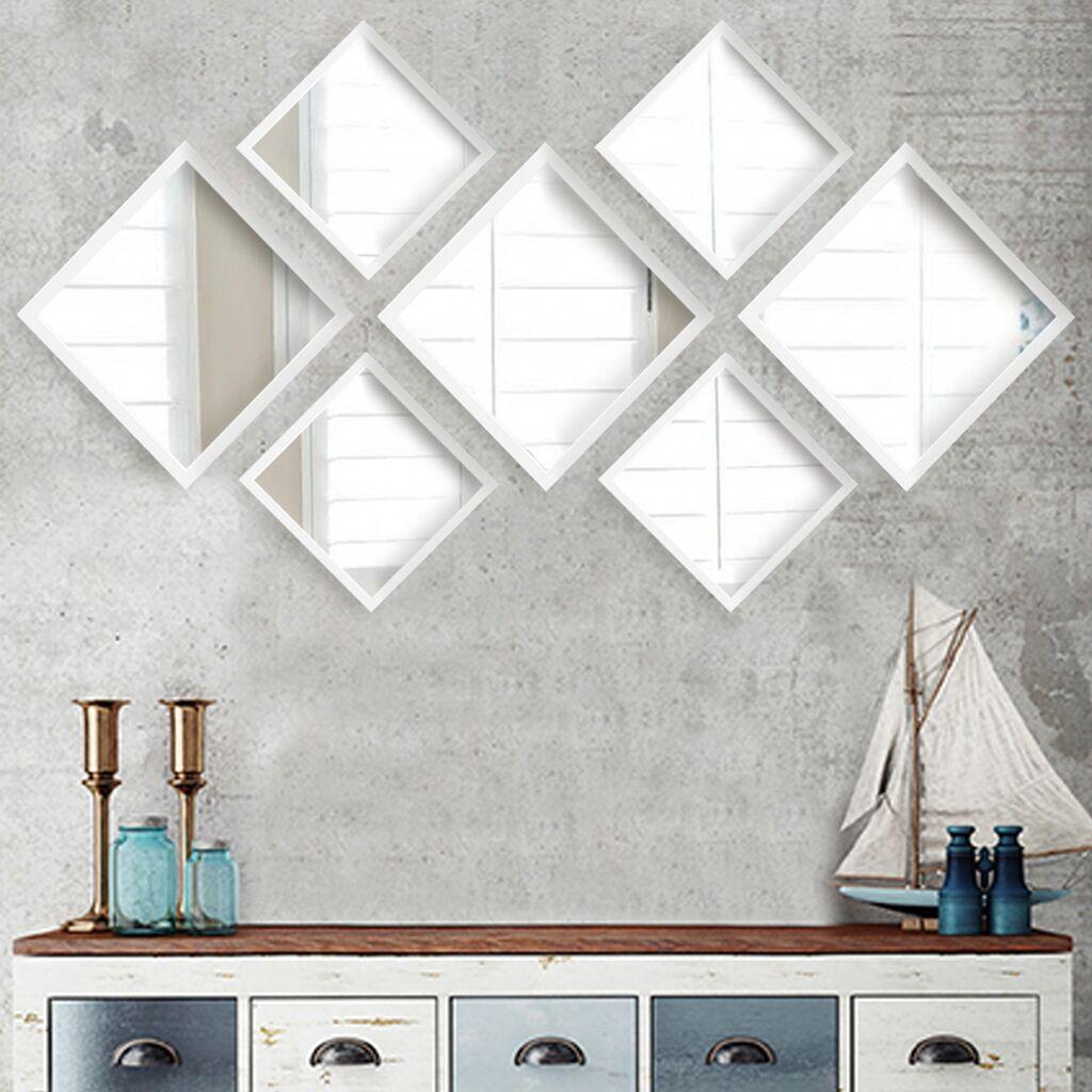 Wallity Set ogledala SETAYNA_053, Bijeli