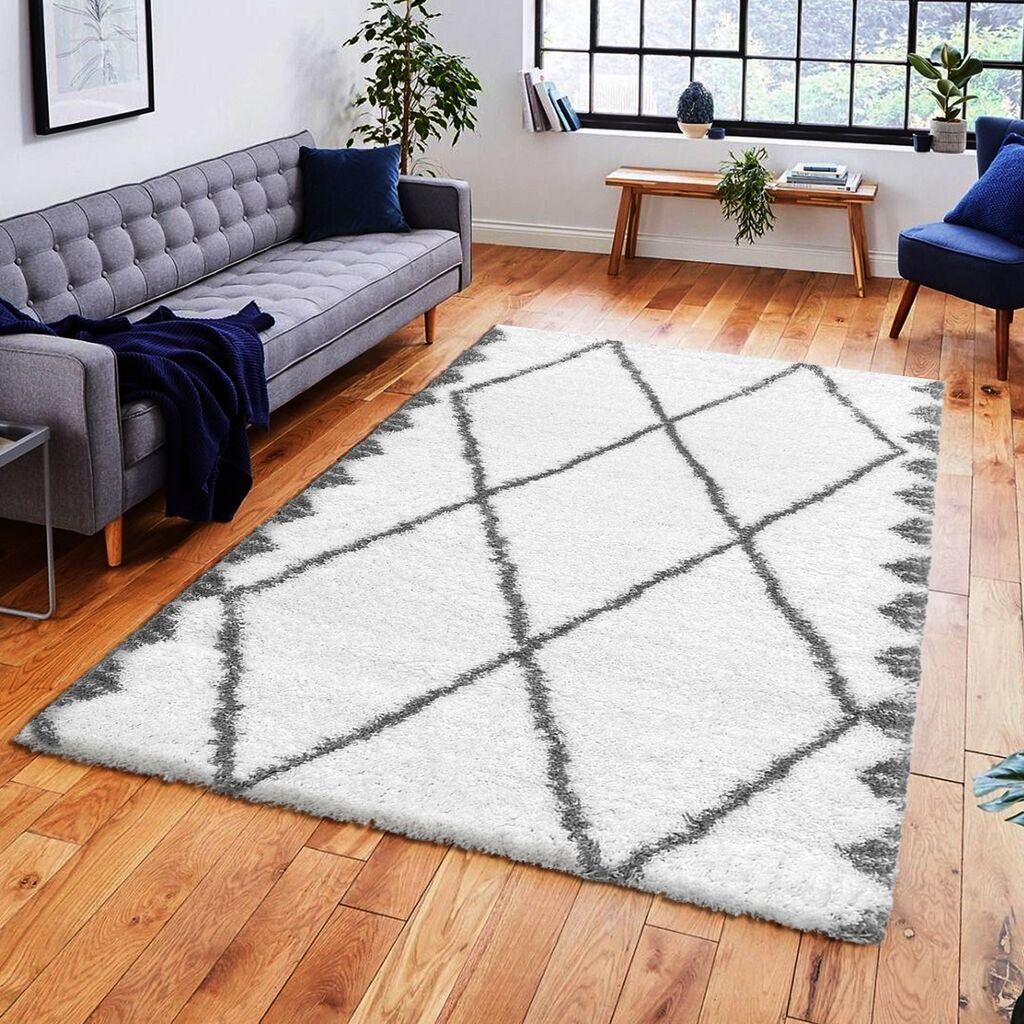 Conceptum Hypnose tepih 80x150cm bijelo-siva