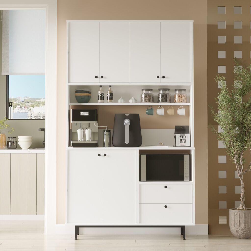 Hanah Home Komoda RE7-W, 120x205x35,5 cm, Prljavobijela