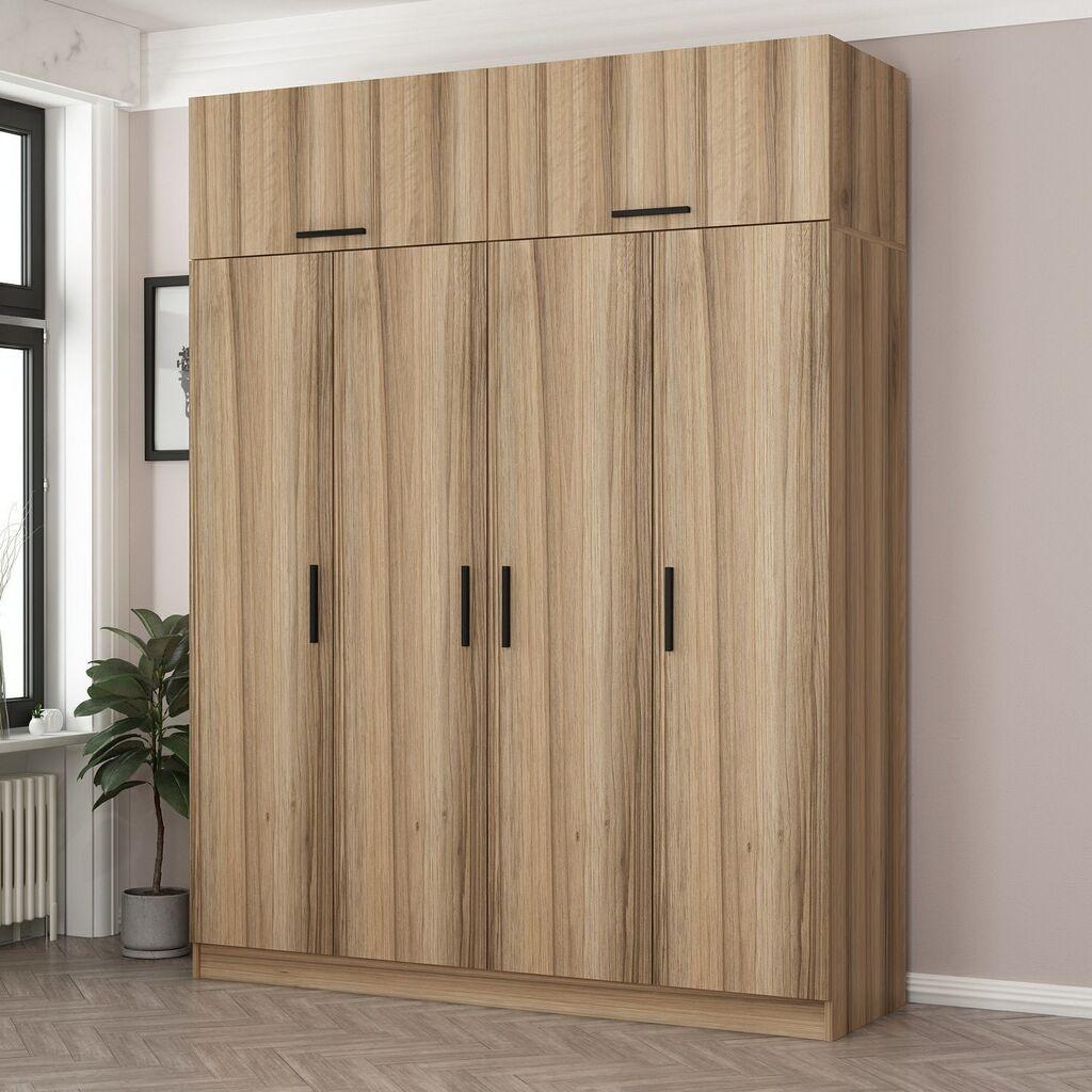 Hanah Home Ormar Kale-7708, 180x255x52 cm, Smeđa