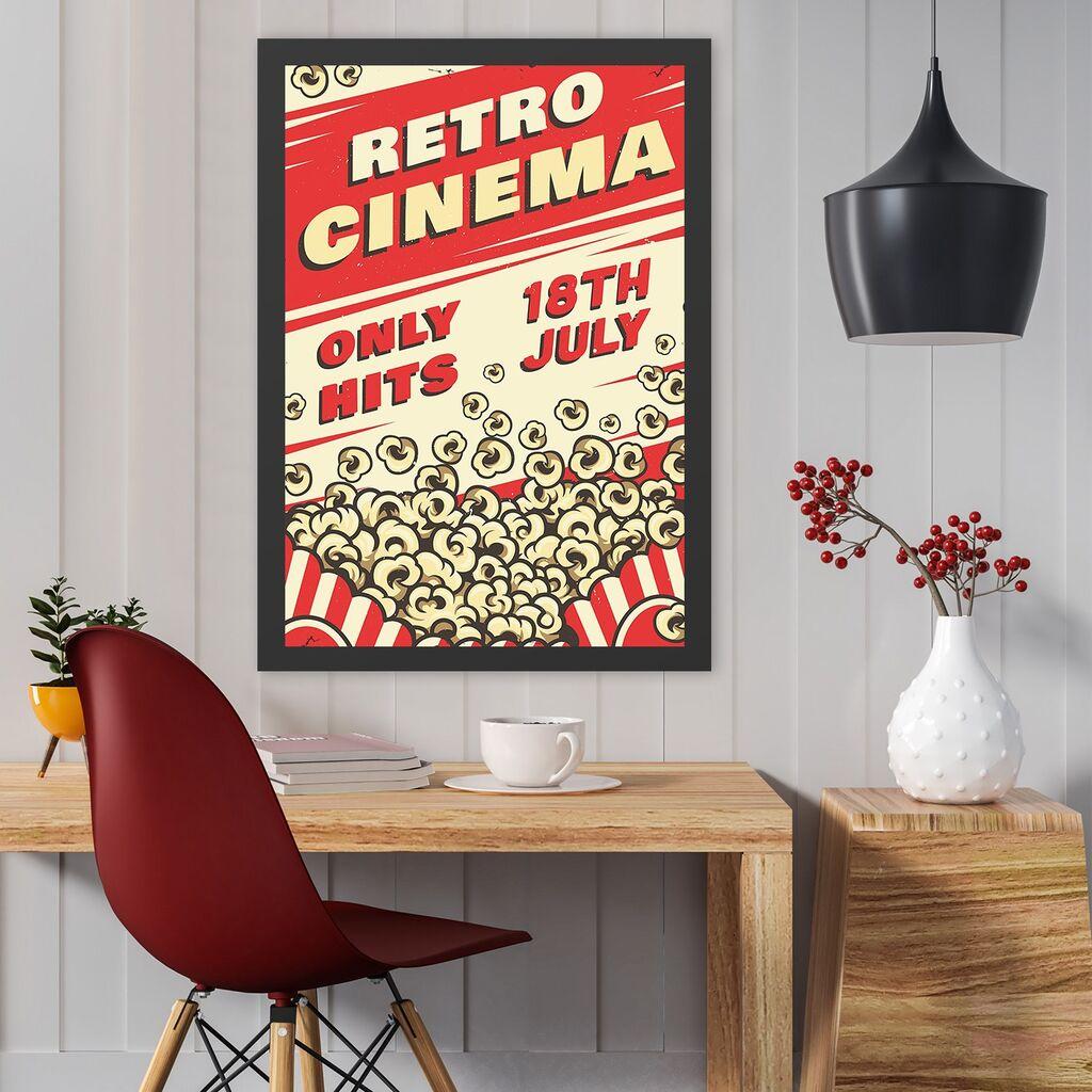 Wallity Uramljena slika Retro Cinema, 35x45 cm