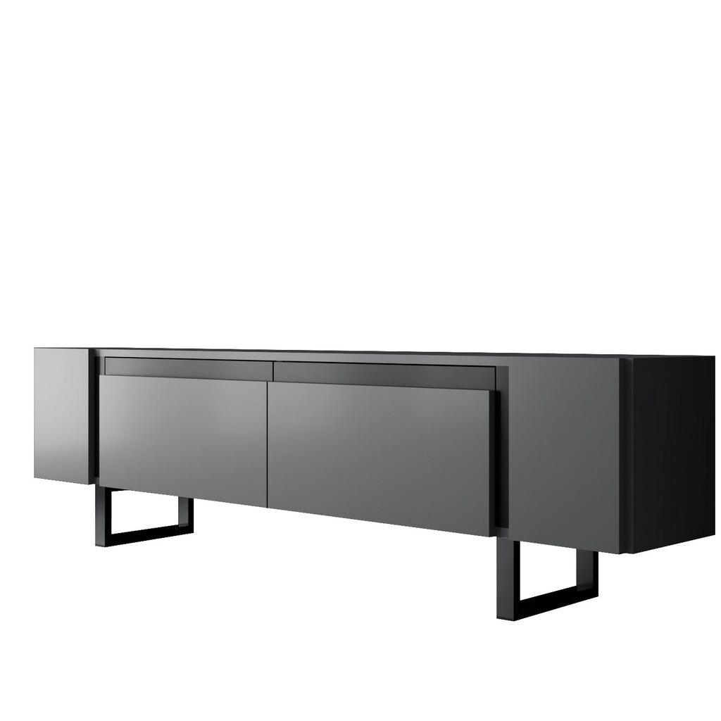 Hanah Home TV komoda Yildiz, 180x50x30 cm, antracit-crna