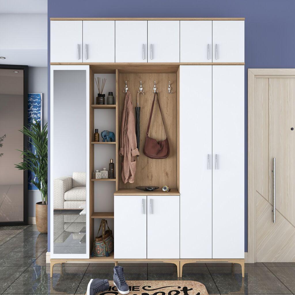 Hanah Home Ormar EA128-2795, 180x240x37,5 cm, Bijeli