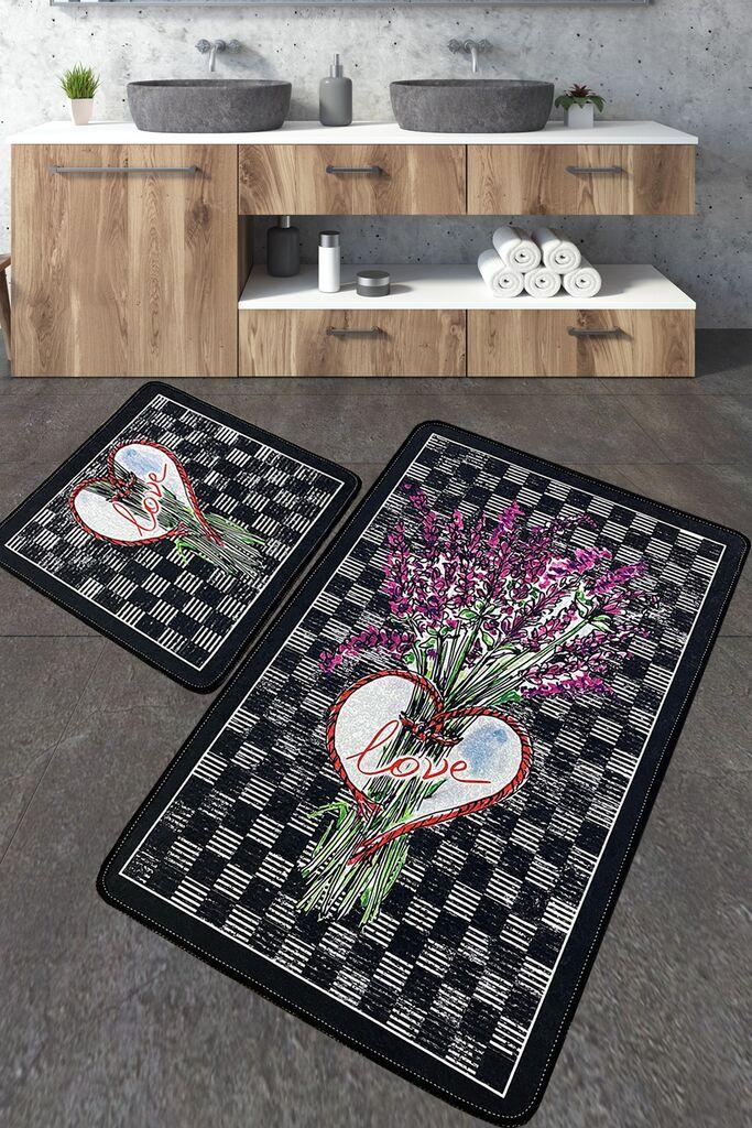 L'essentiel Maison Set od 2 kupaonska tepiha Šarene