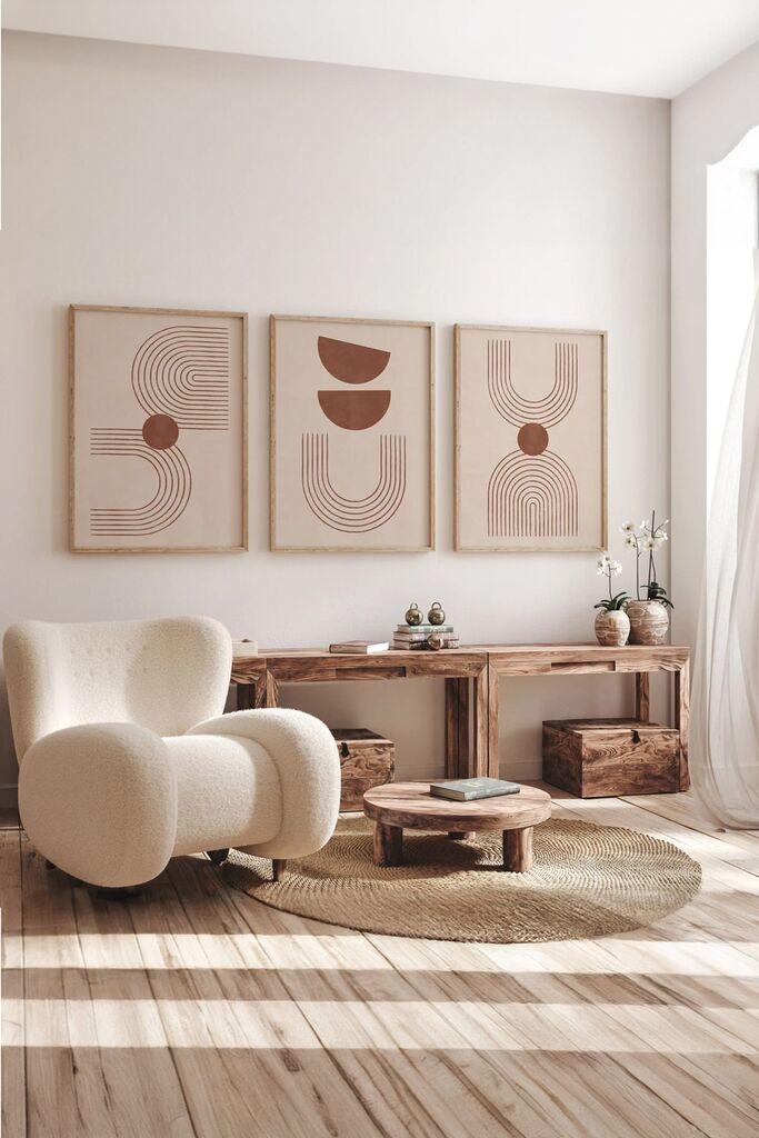 Wallity Slika 3Dartsoho90, 3 dela, 33 x 48 cm