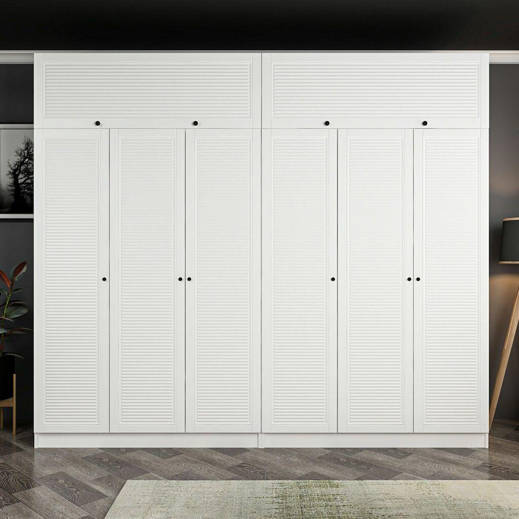 Hanah Home Ormar Kale-8404, 270x190x52 cm, Bijela