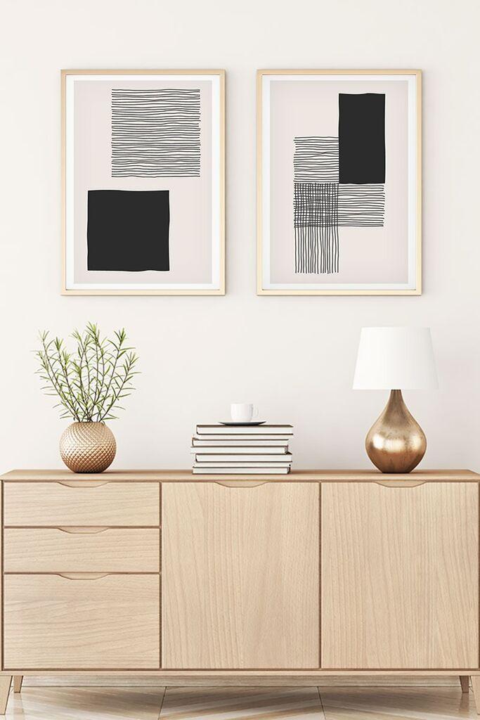 Wallity Uramljena slika Huhu145, 20x30 cm , 2 dela