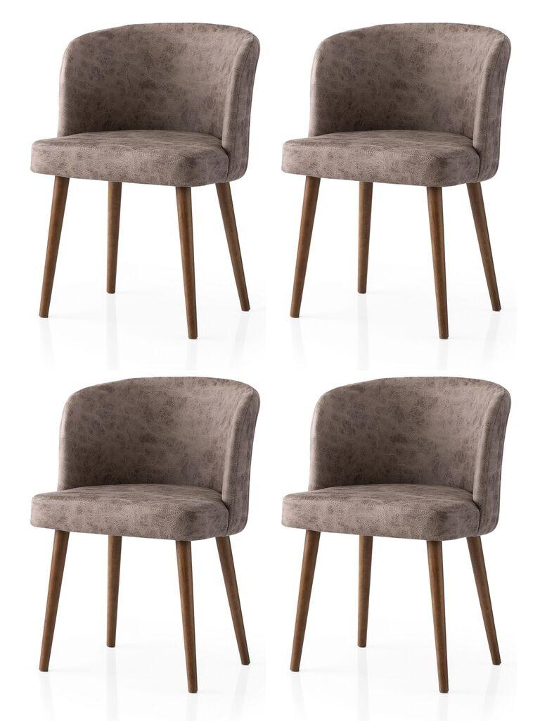 Hanah Home Zen set stolica, 57x81x57 cm, 4 dijela, Smeđa