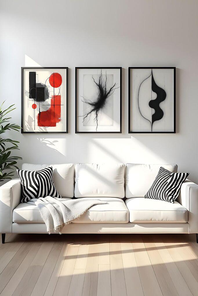 Wallity Uramljena slika Huhu427, 20x30 cm , 3 dela