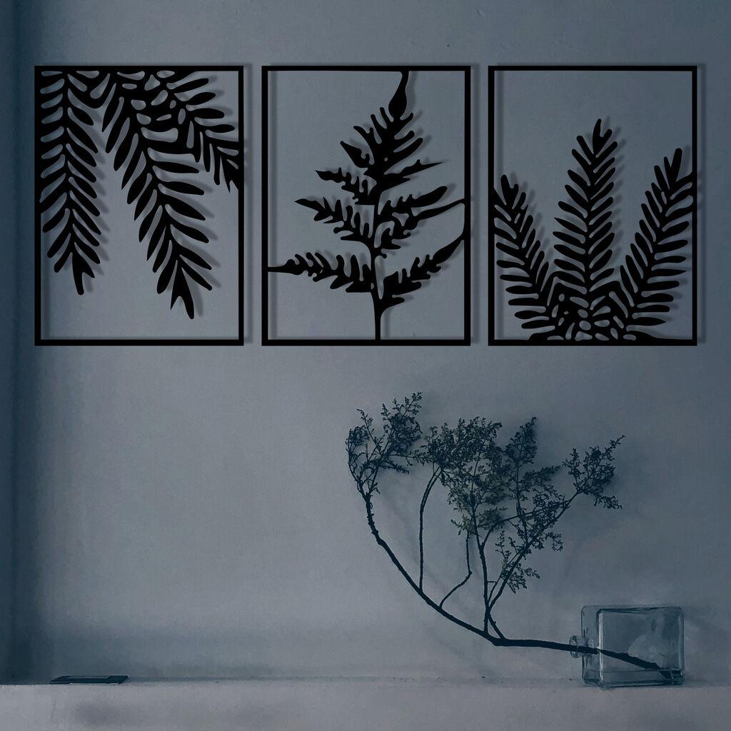Wallity Zidna dekoracija Yakomoz, 118x50 cm, 1.2mm, Crna