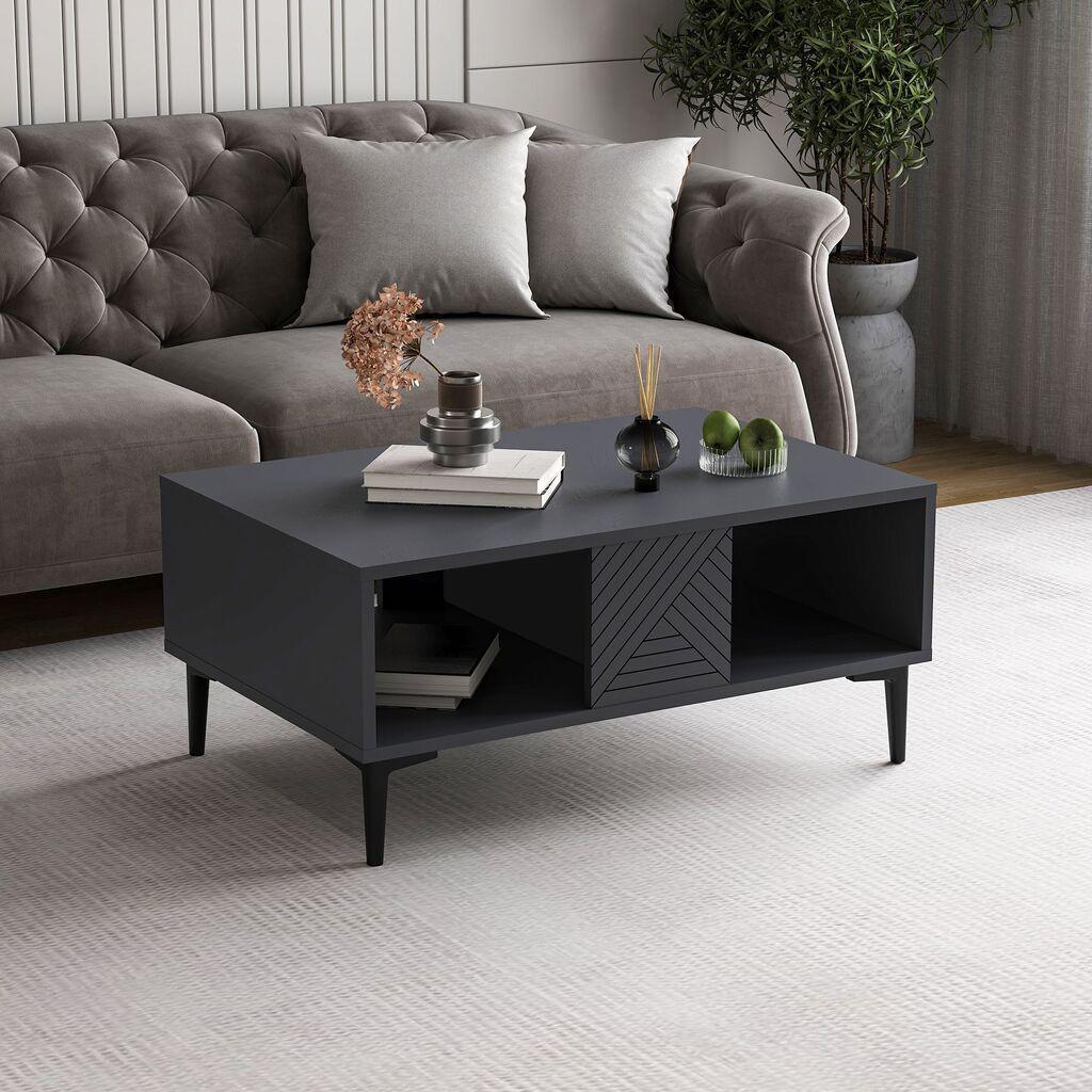 Hanah Home Club sto Felix, 90x40.6x60 cm, Antracit