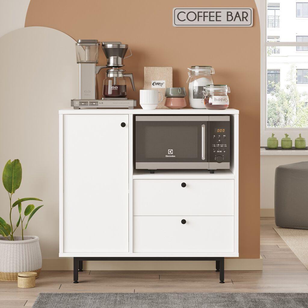 Hanah Home Komoda RE1-W, 88x85x35,5 cm, Bijela