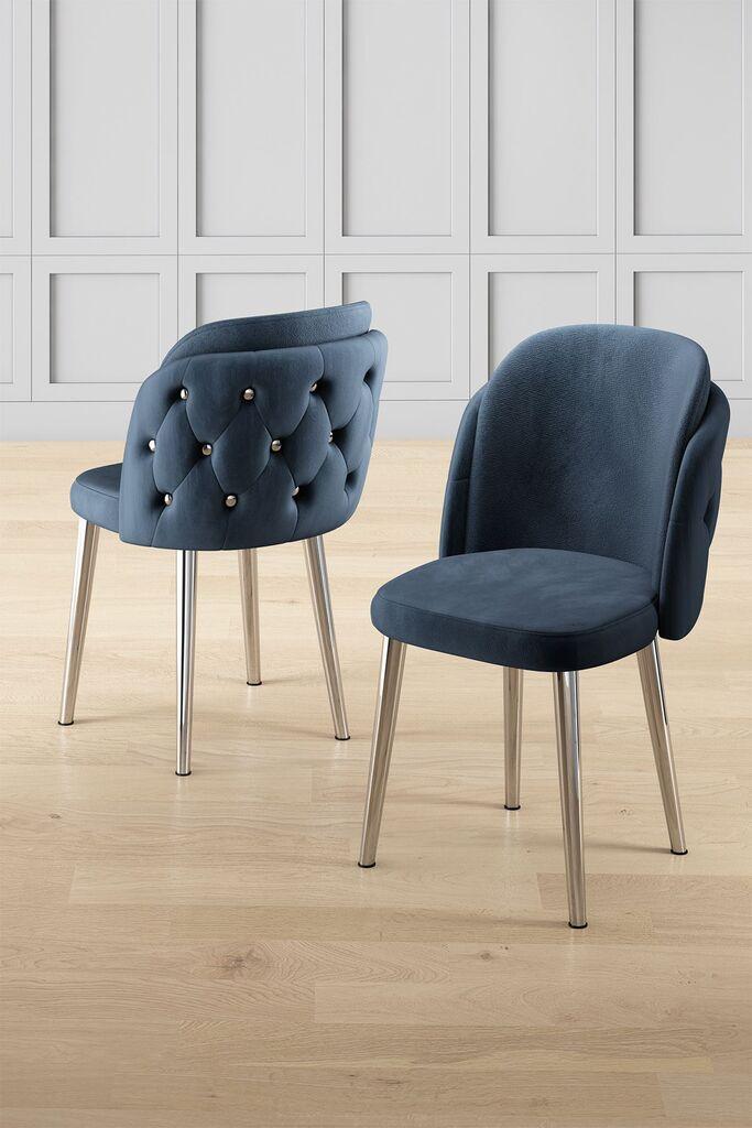 Hanah Home set stolica Axle, 85x59x98 cm, 4 dijela, tamnoplava