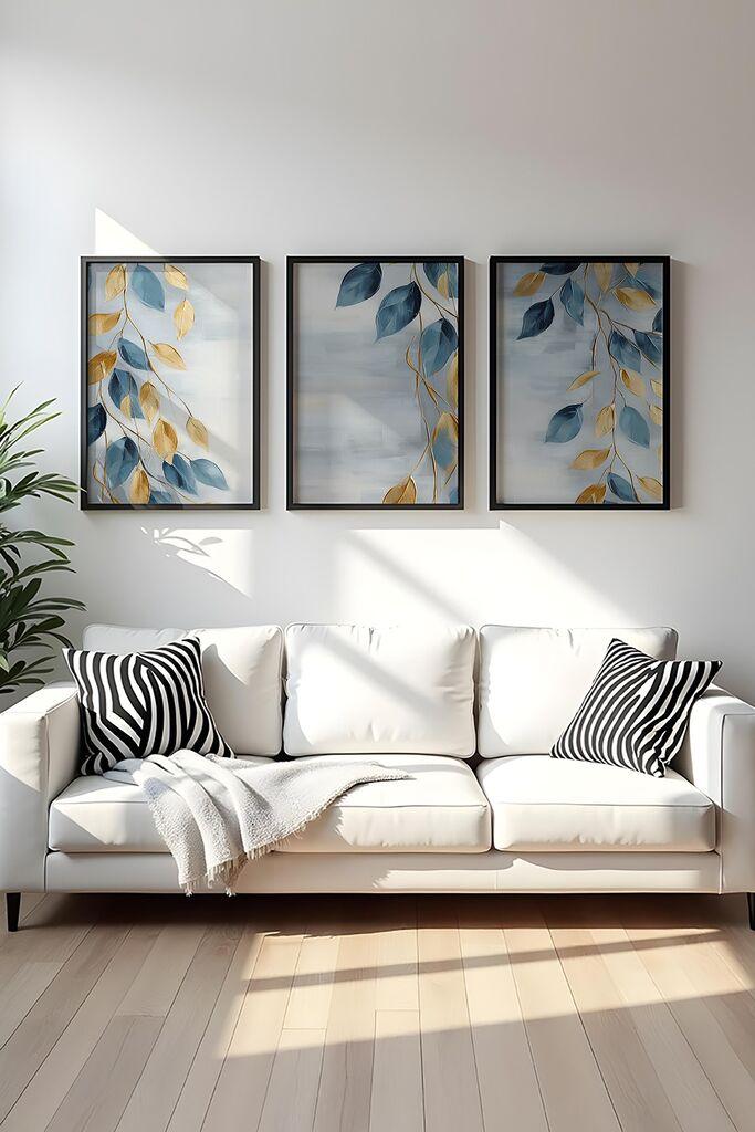 Wallity Uramljena slika Huhu476S, 30x40 cm , 3 dela