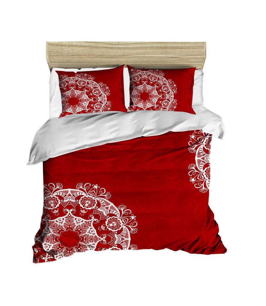 L'essentiel Maison set posteljine 422, 200x220cm, crvena i bijela